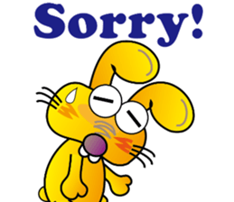 TWO TEETH RABBIT sticker #10815483