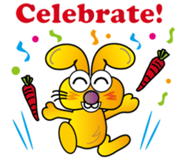 TWO TEETH RABBIT sticker #10815484