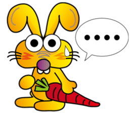 TWO TEETH RABBIT sticker #10815486