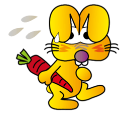 TWO TEETH RABBIT sticker #10815487