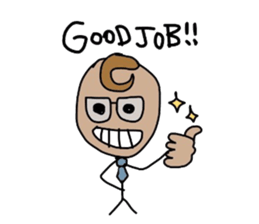 ALOHA stick boy sticker #10815977