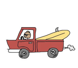 ALOHA stick boy sticker #10815986