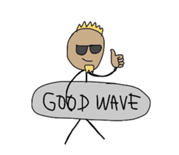 ALOHA stick boy sticker #10815990