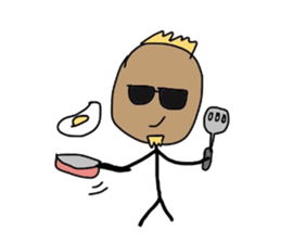 ALOHA stick boy sticker #10815998