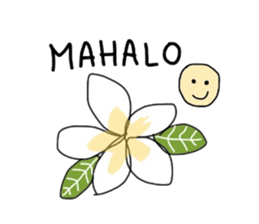 ALOHA stick boy sticker #10816004