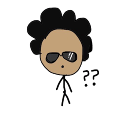 ALOHA stick boy sticker #10816009