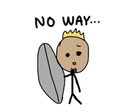 ALOHA stick boy sticker #10816010