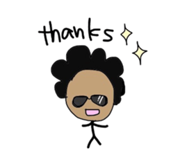 ALOHA stick boy sticker #10816011