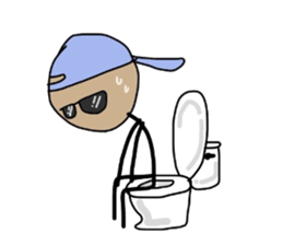 ALOHA stick boy sticker #10816012