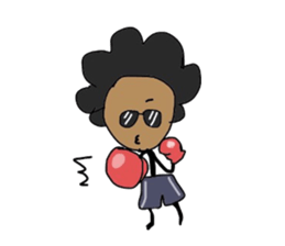 ALOHA stick boy sticker #10816013