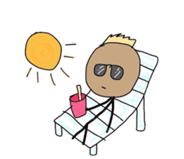 ALOHA stick boy sticker #10816014