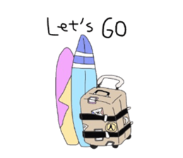 ALOHA stick boy sticker #10816015