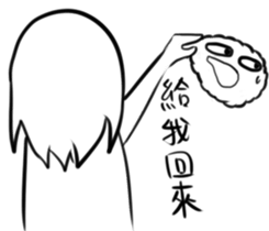 crazy girl and fantasy Pets sticker #10816831