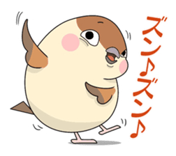 Lovable sparrow Mr sticker #10817178