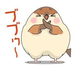 Lovable sparrow Mr sticker #10817180