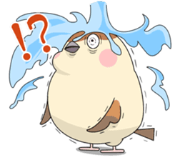 Lovable sparrow Mr sticker #10817185