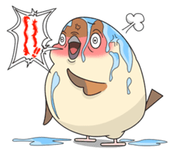 Lovable sparrow Mr sticker #10817186