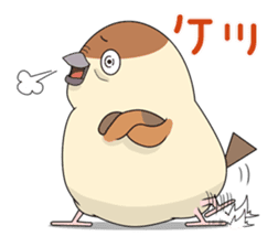Lovable sparrow Mr sticker #10817187