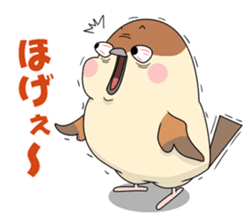 Lovable sparrow Mr sticker #10817189
