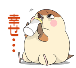 Lovable sparrow Mr sticker #10817193