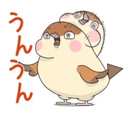 Lovable sparrow Mr sticker #10817199