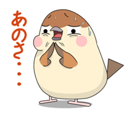 Lovable sparrow Mr sticker #10817214