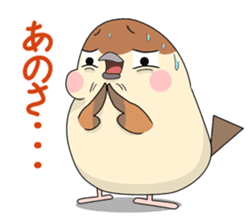 Lovable sparrow Mr sticker #10817214