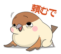 Lovable sparrow Mr sticker #10817215