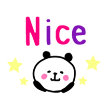 Smiling panda 5 sticker #10817343