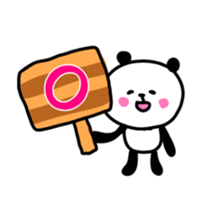 Smiling panda 5 sticker #10817362