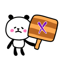 Smiling panda 5 sticker #10817363