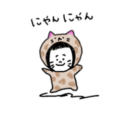 Small on the eyebrows patsukochan sticker #10818222