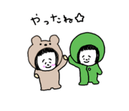 Small on the eyebrows patsukochan sticker #10818254