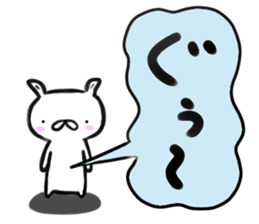 Brush rabbit ! sticker #10818718