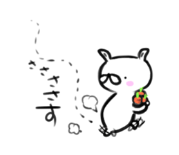 Brush rabbit ! sticker #10818719