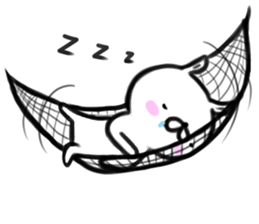 Brush rabbit ! sticker #10818724