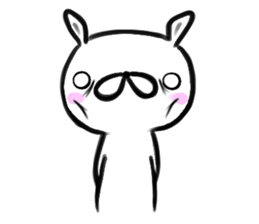 Brush rabbit ! sticker #10818726