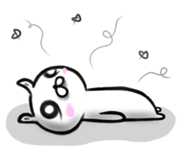 Brush rabbit ! sticker #10818727