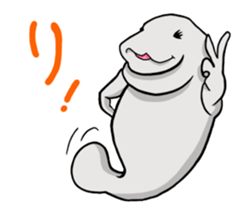 Perfectly round Manatee sticker #10818898