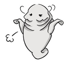 Perfectly round Manatee sticker #10818903