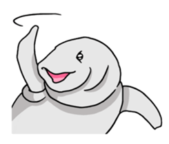 Perfectly round Manatee sticker #10818910