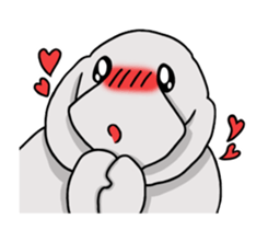 Perfectly round Manatee sticker #10818928