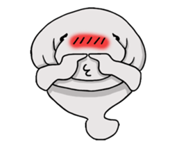 Perfectly round Manatee sticker #10818931