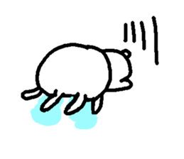 Cute white rabbit stickers! sticker #10819505