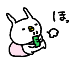 Cute white rabbit stickers! sticker #10819510