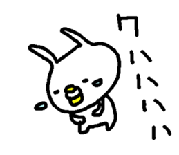 Cute white rabbit stickers! sticker #10819517