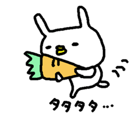 Cute white rabbit stickers! sticker #10819526