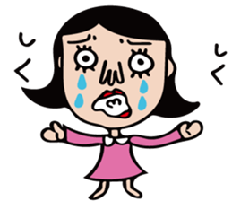 The girl of cute and disgusting sticker #10819616