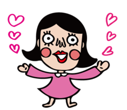 The girl of cute and disgusting sticker #10819619