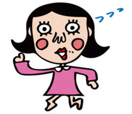 The girl of cute and disgusting sticker #10819621